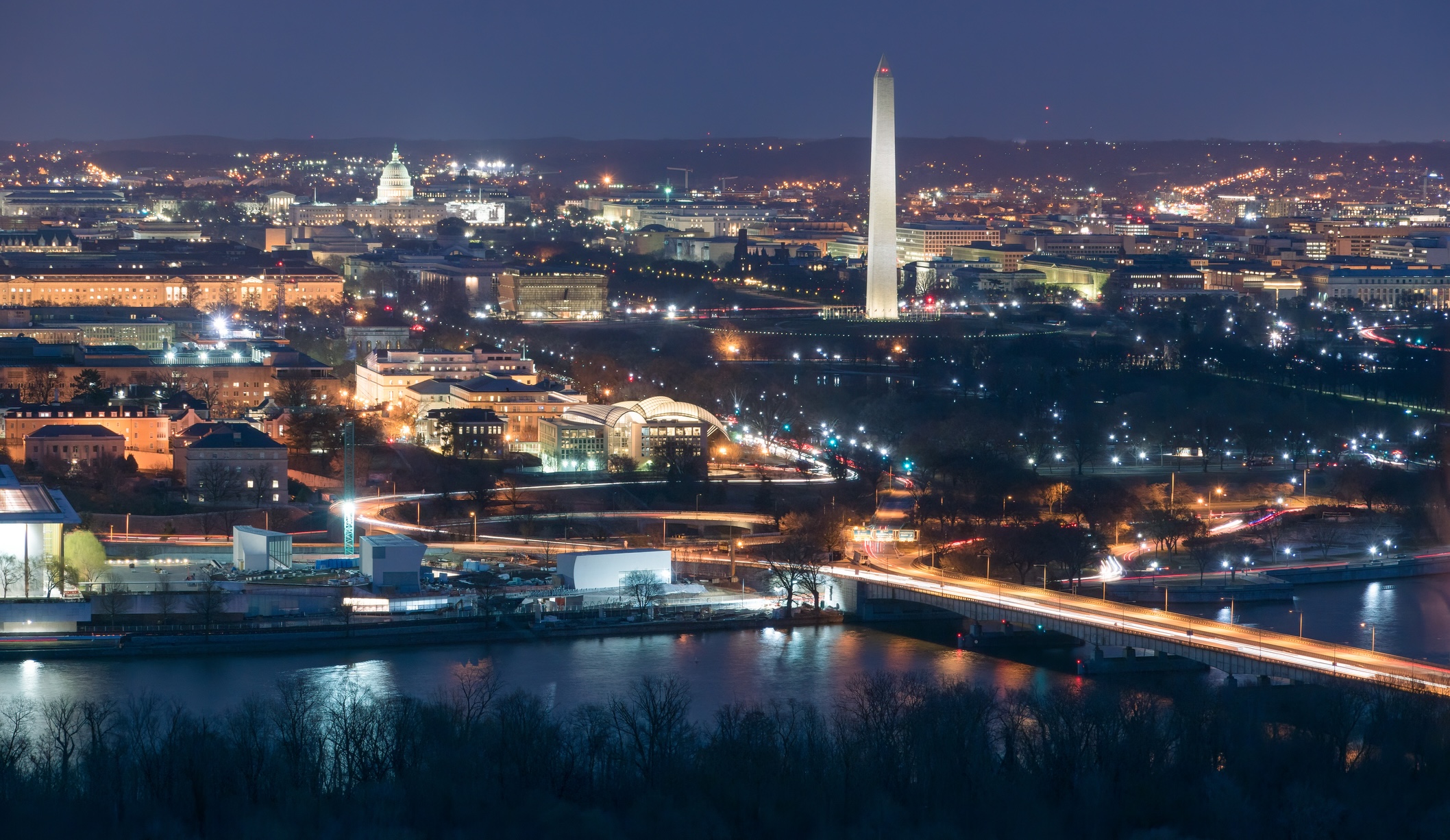 Washington DC aerial view