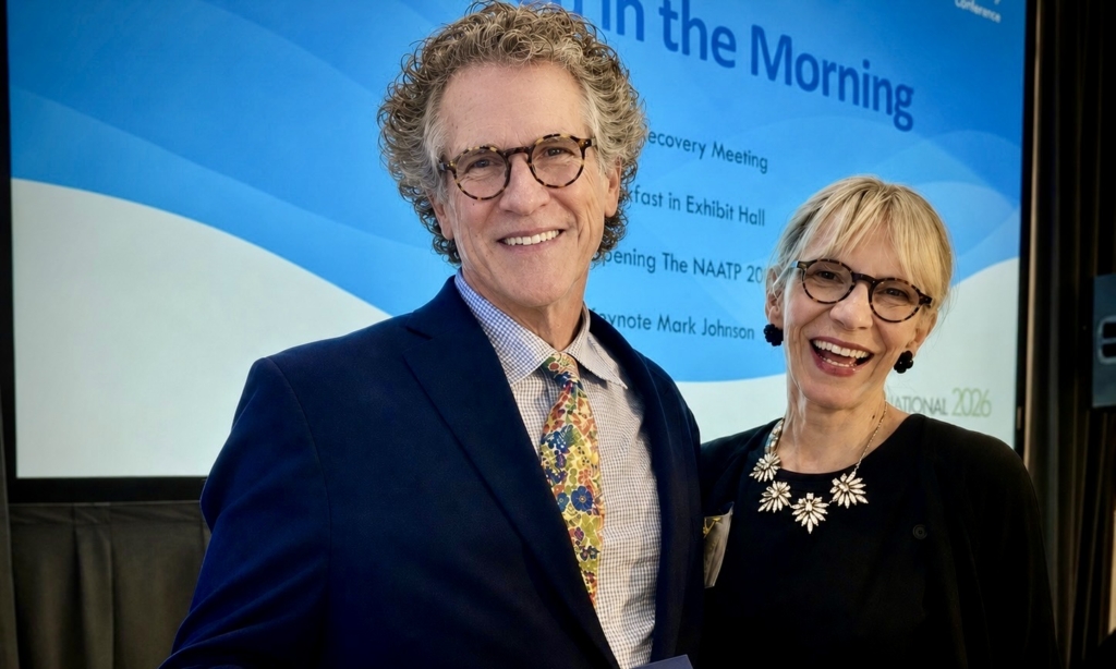 Debra and Jeff Jay receiving the 2026 NAATP award